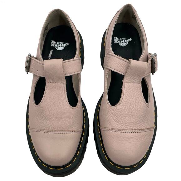Dr. Martens Shoes - Dr. Martens Bethan Platform Mary Janes Vintage Taupe Blush Pink Y2K Prep Size 9